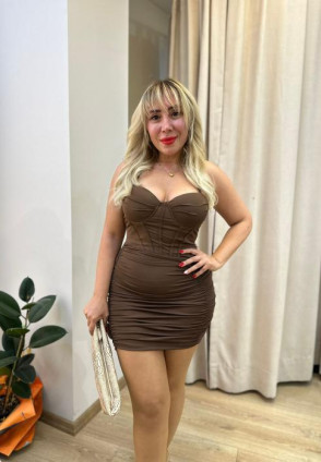 Kahve Sisi Bel Korseli Drapeli Elbise