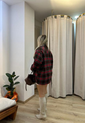 Kırmızı Kareli Oduncu Ceket