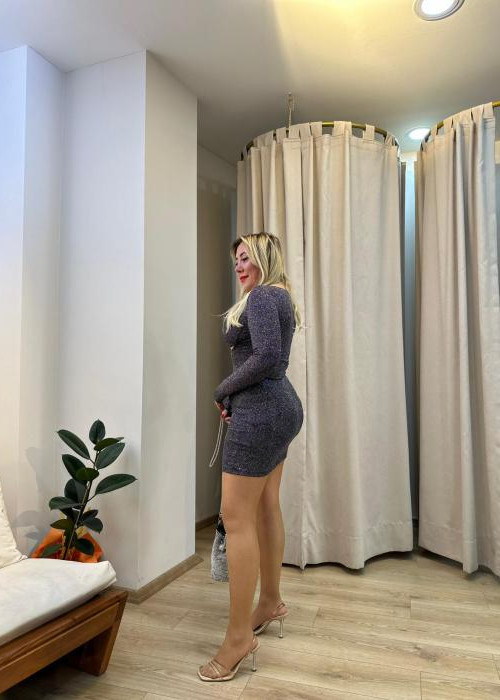 Parıltılı Mini Elbise