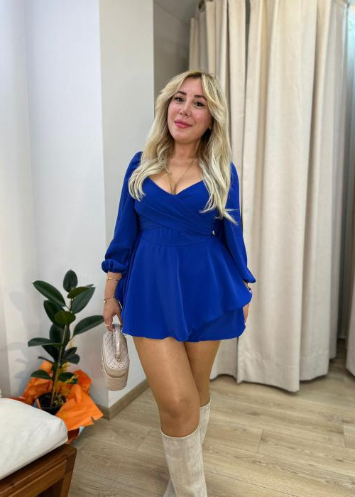 Saks Şortlu Tulum