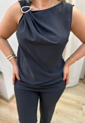 Sisilla Aksesuarlı Bluz