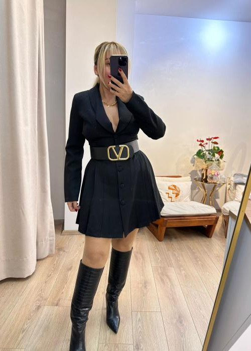 Siyah Ceket Elbise
