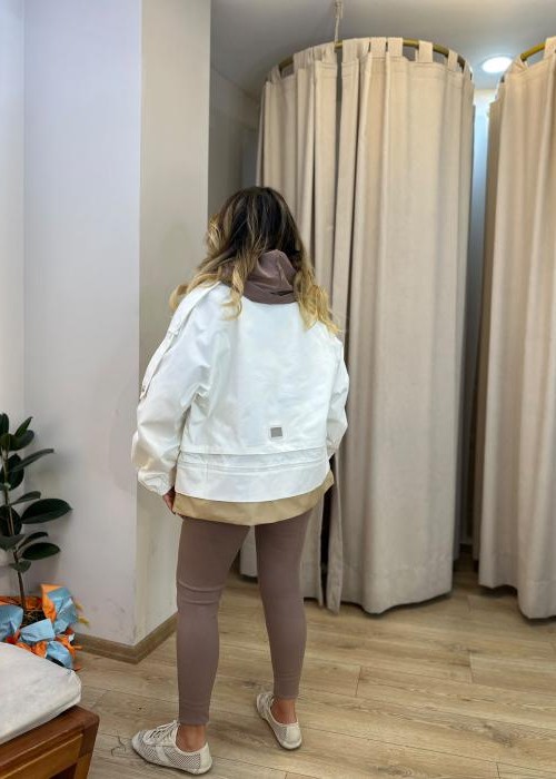Ekru Garnili Ceket