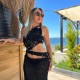 Lucia Siyah Handmade Elbise