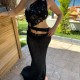 Lucia Siyah Handmade Elbise