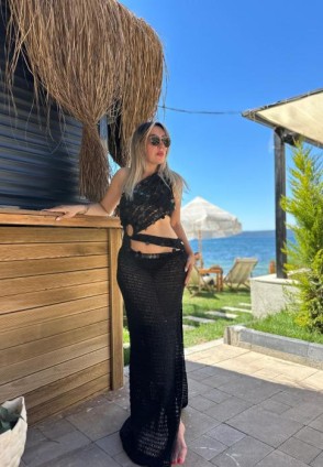 Lucia Siyah Handmade Elbise