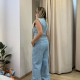 Taş Detaylı Denim Yelek
