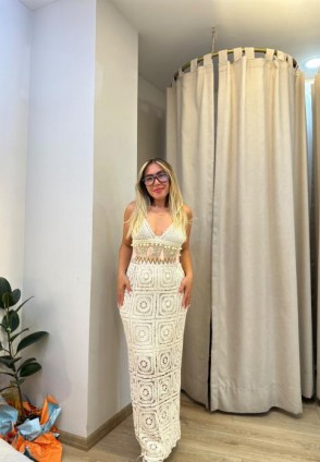 Boho Örgü Etekli Takım