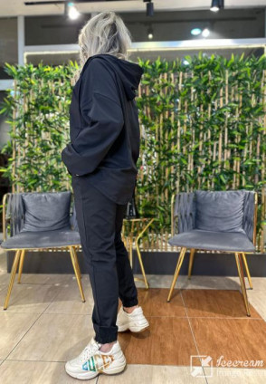 Kapüşonlu Siyah Dalgıç Takım