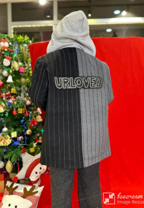 Kaşe Kapüşonlu Tasarım Ceket