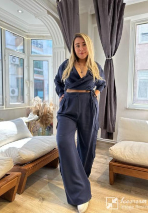 Tensel Kumaş Takım Lacivert