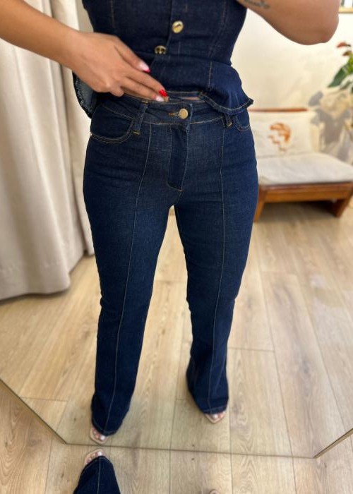 Lacivert Denim Takım