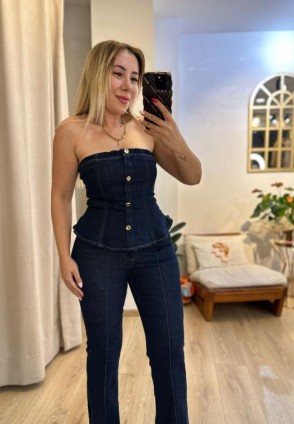 Lacivert Denim Takım