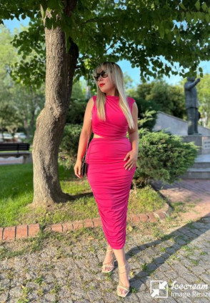 Fuşya Eteği Drapeli Takım 