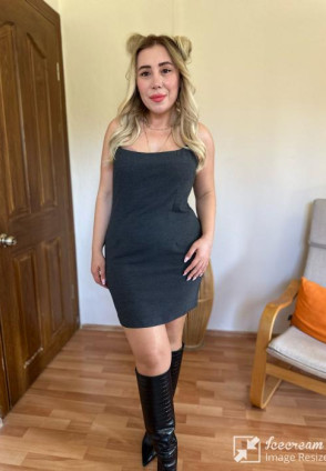 Lefon Antrasit Gri Mini Elbise