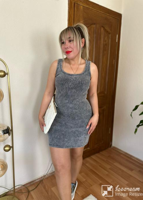 Grey Kaşkorse Elbise