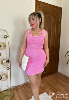 Pink Kaşkorse Elbise