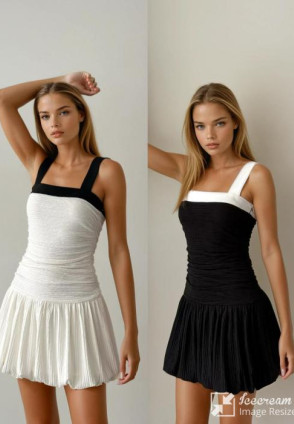 Tasarım Mini Drapeli Elbise