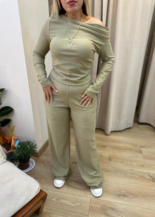 Mint Pantolonlu Takım