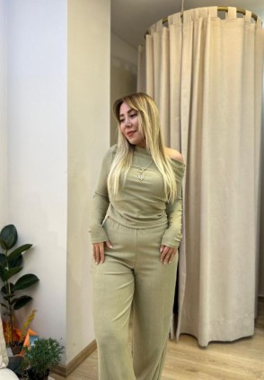 Mint Pantolonlu Takım