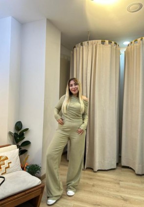 Mint Pantolonlu Takım