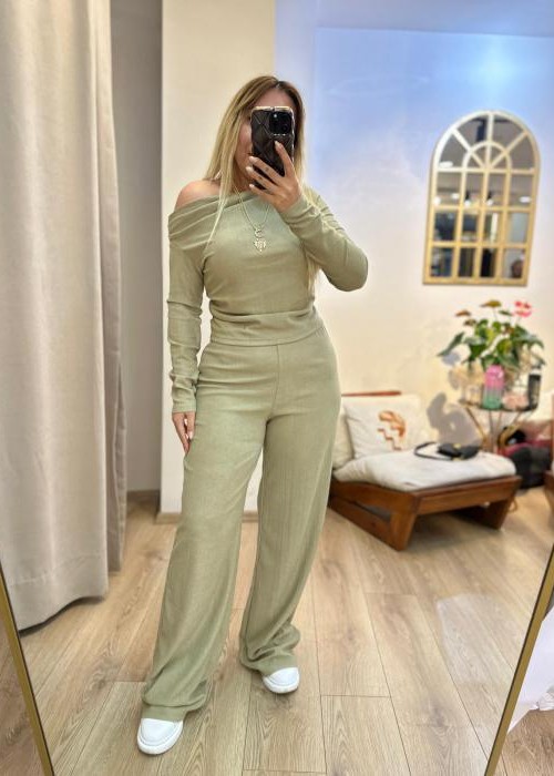 Mint Pantolonlu Takım