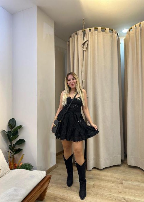 Siyah Fisto Etek Büstiyer Takım