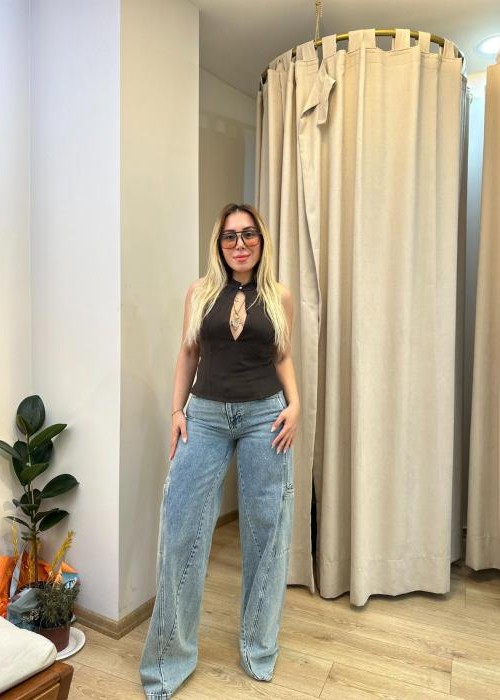 Acı Kahve Taş Detay Büstiyer