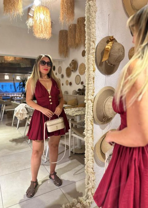 Vişne Sagaza Model Elbise