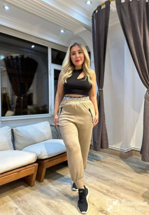 Bebe Vizon Bel Detaylı Pantolon