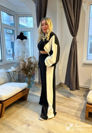 Oyshoo Siyah Şerit Detay Takım