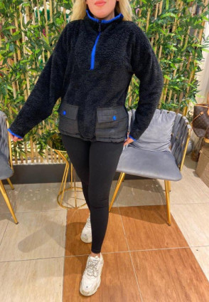 Polar Saks Yarım Fermuar Sweatshirt