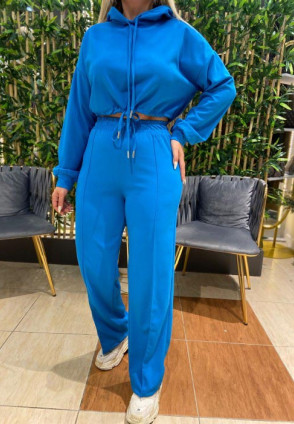 Pantolonlu Takım Saks