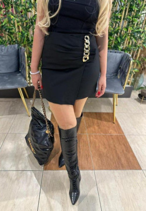 Zincir Detaylı Zara Model Etek