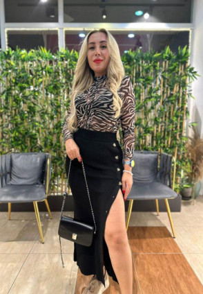 Triko Düğmeli Midi Etek