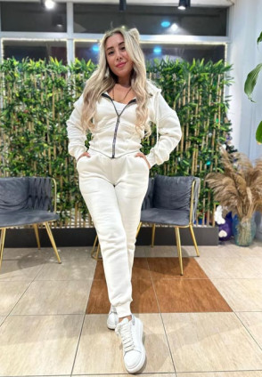 Beyaz Polarlı Bel Lastikli Takım