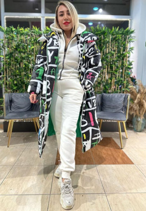 Siyah Renkli Şişme Mont