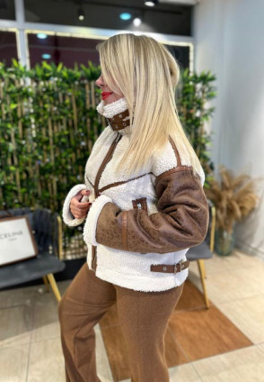 Rbn Peluş Kahve Mont