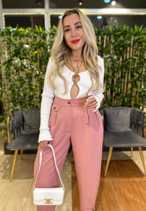 Şalvar Kesim Pembe Pantolon