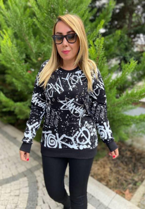 Zımba Detaylı Sweatshirt Siyah