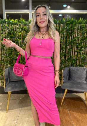 Hdm Pembe Eteği Cepli Takım