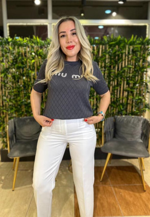 Miuu Gri Örme Bluz