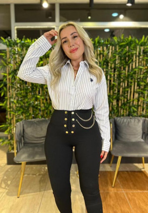 Polo Gri Çizgili Gömlek