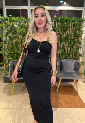 Belinda Siyah Sırt Dekolteli Elbise