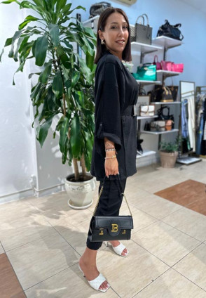 Mango Siyah Pantolonlu Takım