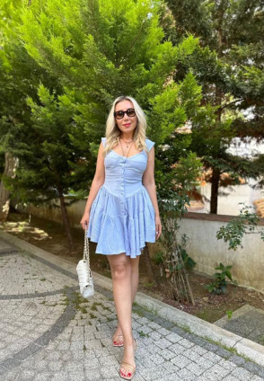 Perla Bebe Mavi Şortu Elbise