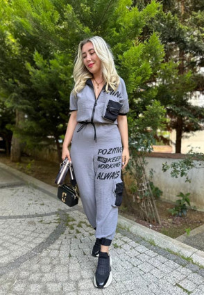 İthal Model Tulum Gri