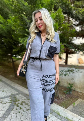 İthal Model Tulum Gri