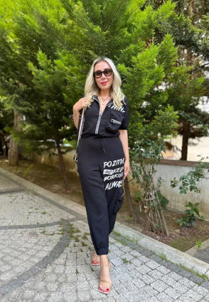 İthal Model Tulum Siyah