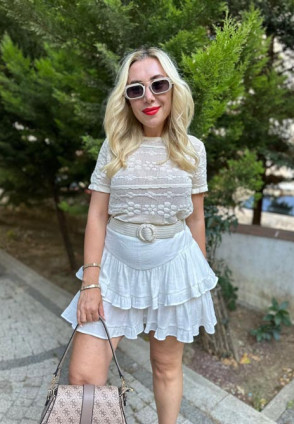 Anais Kemerli Mini Etek